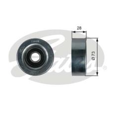GATES Medløberhjul multi-V-rem T36418