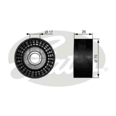 GATES Medløberhjul multi-V-rem T38018