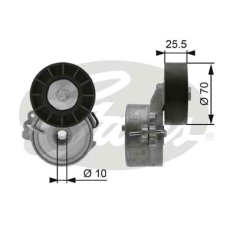 GATES Strammehjul kilerem T38392