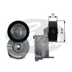 GATES Strammehjul kilerem T39186
