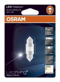 Osram festoon LED 31mm 4000k 1 stk