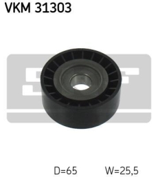 SKF Medløberhjul multi-V-rem VKM31303