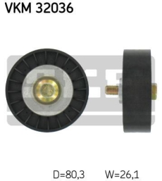 SKF Medløberhjul multi-V-rem VKM32036