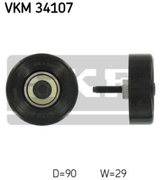 SKF Medløberhjul multi-V-rem VKM34107