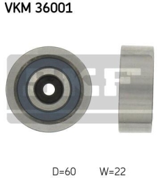 SKF Medløberhjul multi-V-rem VKM36001
