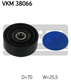 SKF Medløberhjul multi-V-rem VKM38066