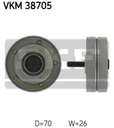 SKF Medløberhjul multi-V-rem VKM38705