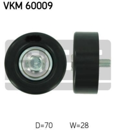 SKF Medløberhjul multi-V-rem VKM60009