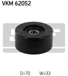 SKF Medløberhjul multi-V-rem VKM62052