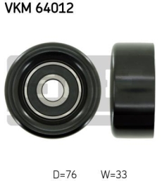 SKF Medløberhjul multi-V-rem VKM64012