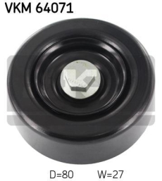 SKF Medløberhjul multi-V-rem VKM64071