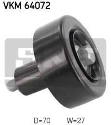 SKF Medløberhjul multi-V-rem VKM64072