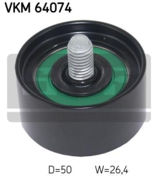 SKF Medløberhjul multi-V-rem VKM64074