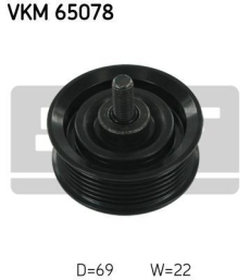 SKF Medløberhjul multi-V-rem VKM65078