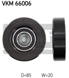 SKF Medløberhjul multi-V-rem VKM66006