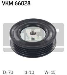 SKF Medløberhjul multi-V-rem VKM66028