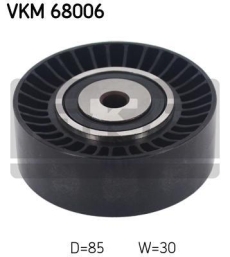 SKF Medløberhjul multi-V-rem VKM68006
