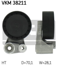 SKF Strammehjul kilerem VKM38211