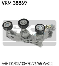 SKF Strammehjul kilerem VKM38869