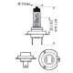 Philips WhiteVision H7 + W5W 2 2 stk