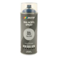 Spraymaling RAL 5003 Høj Glans SafirBlå Motip 07001 400ML Spraymaling RAL 5003 Høj Glans SafirBlå Motip 07001 400ML