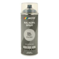 Spraymaling RAL 7031 Høj Glans BlåGrå Motip 07022 400ML Spraymaling RAL 7031 Høj Glans BlåGrå Motip 07022 400ML