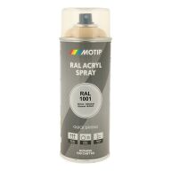 Spraymaling RAL 1001 Høj Glans Beige Motip 07068 400ML Spraymaling RAL 1001 Høj Glans Beige Motip 07068 400ML