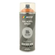 Spraymaling RAL 2000 Høj Glans GulOrange Motip 07078 400ML Spraymaling RAL 2000 Høj Glans GulOrange Motip 07078 400ML