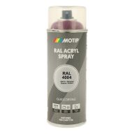 Spraymaling RAL 4004 Høj Glans Bordeaux Violet Motip 07122 4 Spraymaling RAL 4004 Høj Glans Bordeaux Violet Motip 07122 4