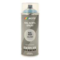 Spraymaling RAL 5024 Høj Glans PastelBlå Motip 07139 400ML Spraymaling RAL 5024 Høj Glans PastelBlå Motip 07139 400ML