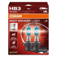 Osram NightBreaker Laser +150% HB3 2 stk Osram NightBreaker Laser +150% HB3 2 stk