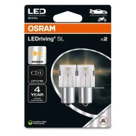 Osram LED Pære Gul PY21W 2stk. Osram LED Pære Gul PY21W 2stk.