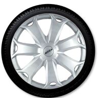 Mega 14" Sølv hjulkapsler 4stk. Mega 14" Sølv hjulkapsler 4stk.