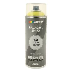 Spraymaling RAL 1016 Høj Glans Svovlgul Motip 07003 400ML Spraymaling RAL 1016 Høj Glans Svovlgul Motip 07003 400ML