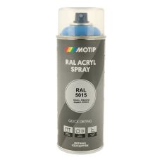 Spraymaling RAL 5015 Høj Glans HimmelBlå Motip 07012 400ML Spraymaling RAL 5015 Høj Glans HimmelBlå Motip 07012 400ML