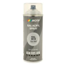 Spraymaling RAL 9018 Høj Glans PapyrusHvid Motip 07036 400ML Spraymaling RAL 9018 Høj Glans PapyrusHvid Motip 07036 400ML
