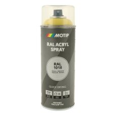 Spraymaling RAL 1018 Høj Glans ZinkGul Motip 07063 400ML Spraymaling RAL 1018 Høj Glans ZinkGul Motip 07063 400ML