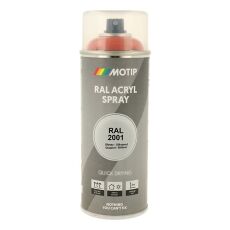 Spraymaling RAL 2001 Høj Glans RødOrange Motip 07081 400ML Spraymaling RAL 2001 Høj Glans RødOrange Motip 07081 400ML