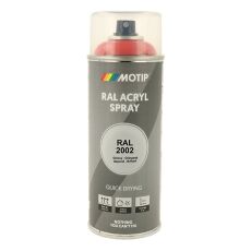 Spraymaling RAL 2002 Høj Glans BlodOrange Motip 07086 400ML Spraymaling RAL 2002 Høj Glans BlodOrange Motip 07086 400ML