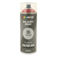 Spraymaling RAL 3001 Høj Glans SignalRød Motip 07102 400ML Spraymaling RAL 3001 Høj Glans SignalRød Motip 07102 400ML