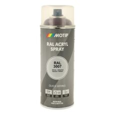 Spraymaling RAL 3007 Høj Glans SortRød Motip 07103 400ML Spraymaling RAL 3007 Høj Glans SortRød Motip 07103 400ML