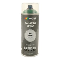 Spraymaling RAL 6002 Høj Glans BladGrøn Motip 07121 400ML Spraymaling RAL 6002 Høj Glans BladGrøn Motip 07121 400ML