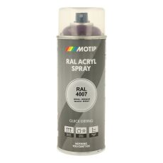 Spraymaling RAL 4007 Høj Glans VioletLilla Motip 07125 400ML Spraymaling RAL 4007 Høj Glans VioletLilla Motip 07125 400ML