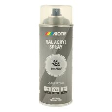 Spraymaling RAL 7023 Høj Glans BetonGrå Motip 07150 400ML Spraymaling RAL 7023 Høj Glans BetonGrå Motip 07150 400ML