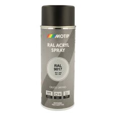 Spraymaling RAL 9017 Mat Trafik Sort Motip 07159 400ML Spraymaling RAL 9017 Mat Trafik Sort Motip 07159 400ML