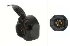 7-polet PVC Stikdåse ISO 1724 m/Tågebaglysafbryder 7-polet PVC Stikdåse ISO 1724 m/Tågebaglysafbryder