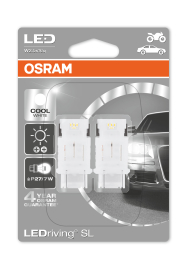Osram LEDriving SL 12 V P27 7W Cool Hvid 6000K 2 stk