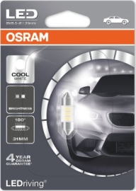Osram festoon LED 31mm 0.5W 6000K