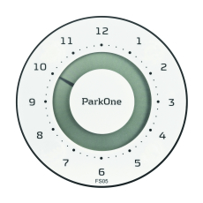 ParkOne elektronisk parkeringsskive - FSO5 Hvid