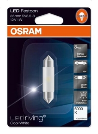 Osram festoon LED 36mm 6000k